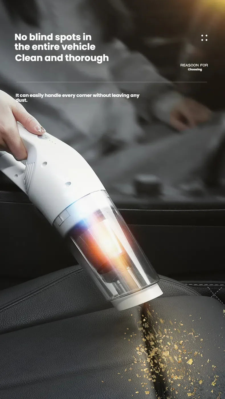 Car Vacuum Cleaner: High Suction, Compact & Mini, Wireless Rechargeable, Handheld, for Car Interior & Home Use, Powerful & Speci