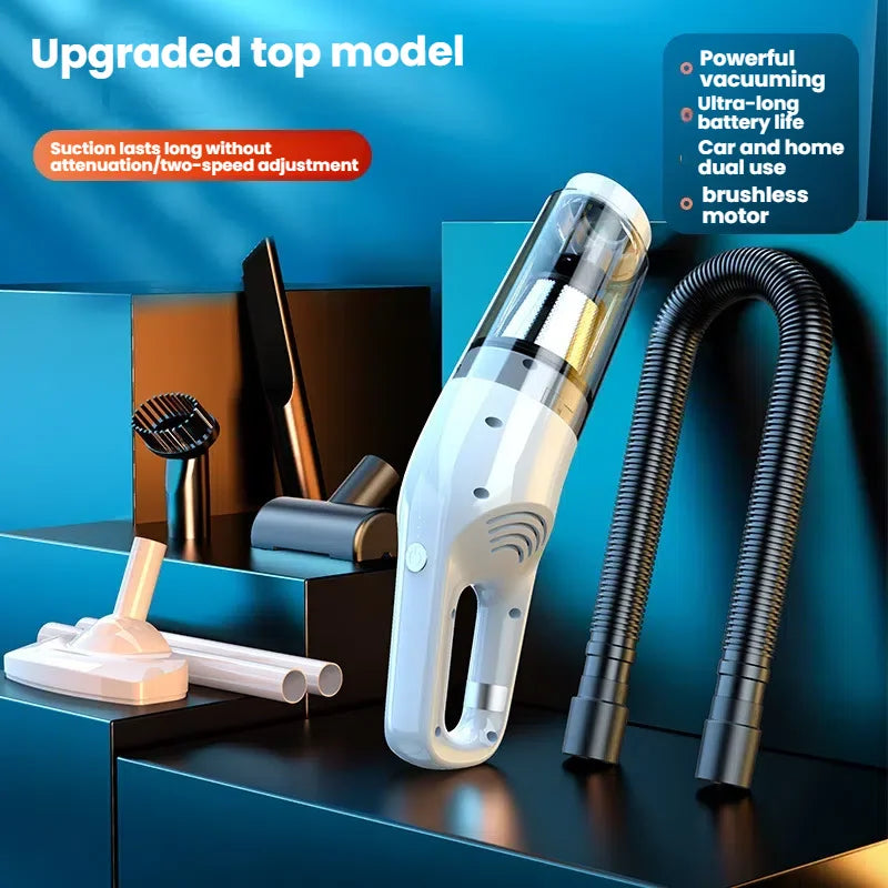 Car Vacuum Cleaner: High Suction, Compact & Mini, Wireless Rechargeable, Handheld, for Car Interior & Home Use, Powerful & Speci