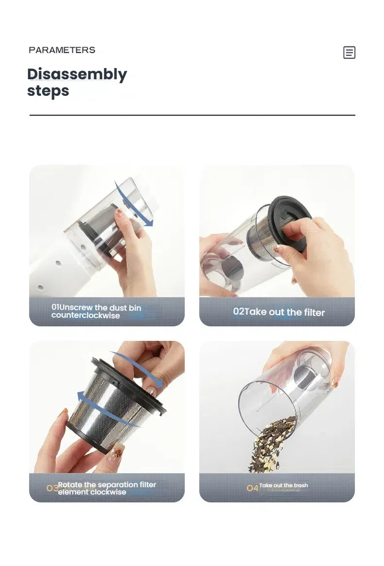Car Vacuum Cleaner: High Suction, Compact & Mini, Wireless Rechargeable, Handheld, for Car Interior & Home Use, Powerful & Speci