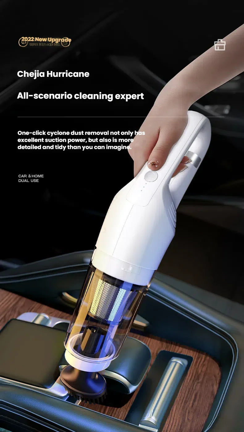 Car Vacuum Cleaner: High Suction, Compact & Mini, Wireless Rechargeable, Handheld, for Car Interior & Home Use, Powerful & Speci